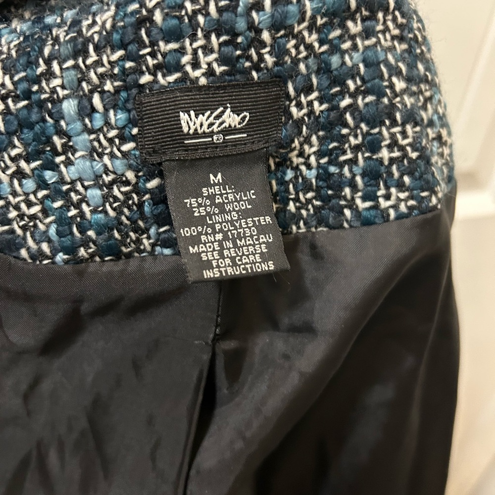Mossimo Supply Co. Black & White Tweed Blazer | Size Medium | Classic Workwear - Picture 5 of 5